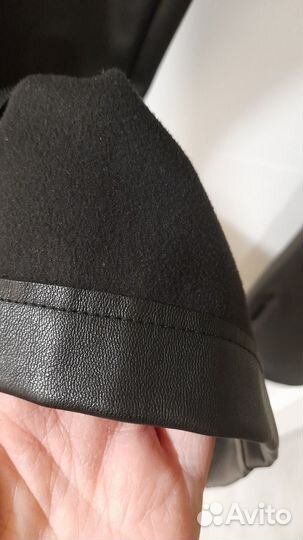 Утепленные брюки из эко кожи новые