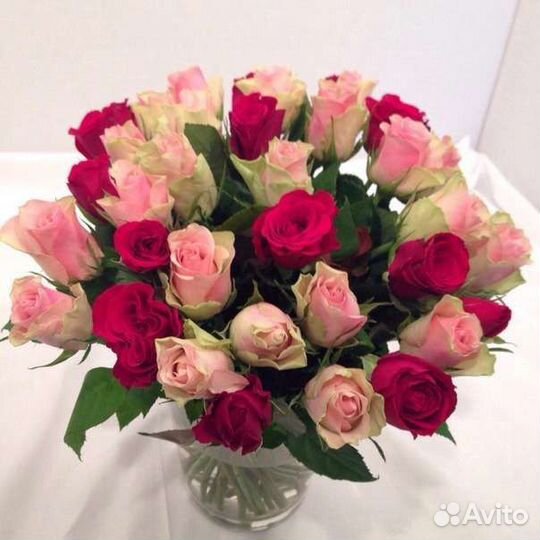 Цветы розы букет