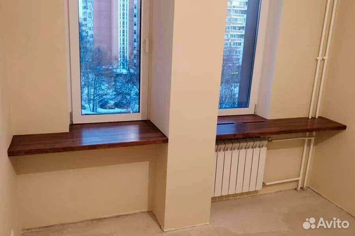 Подоконники из массива дерева на заказ