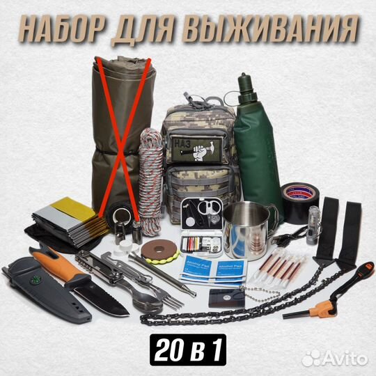 Набор Для Выживания (без пончо-тент)