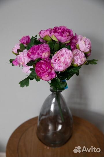 Букет искусственных пионов 42см