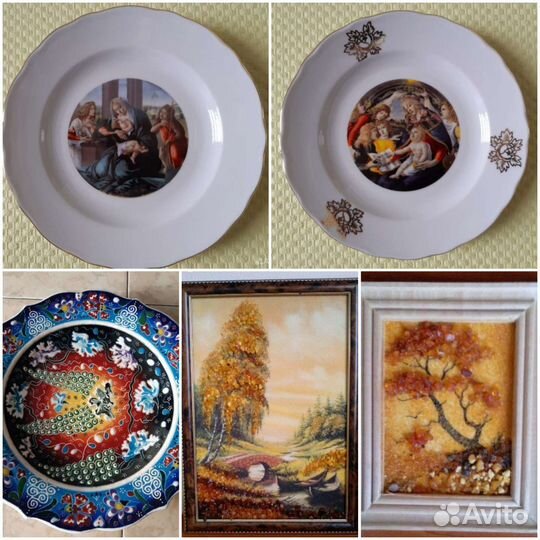 Панно, тарелки декоративные