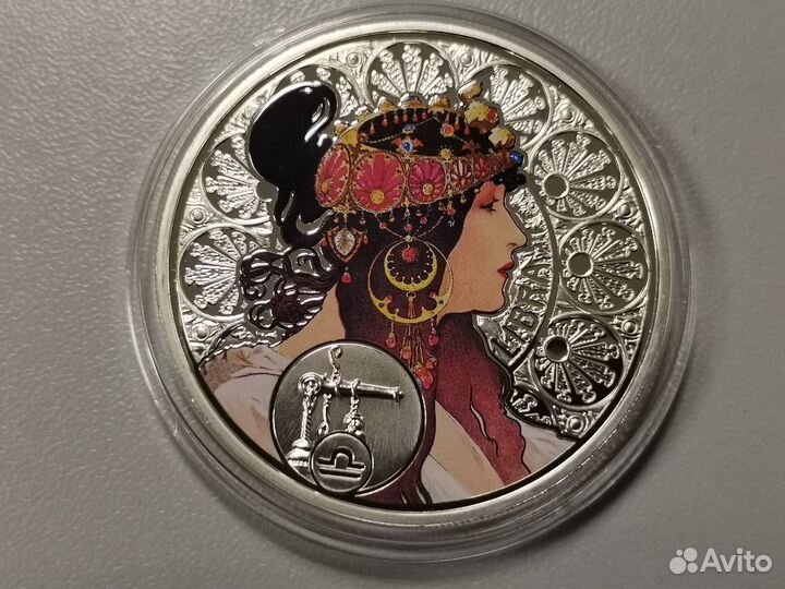 1 доллар 2010-2011 Ниуэ- Зодиак Альфонса Мухи