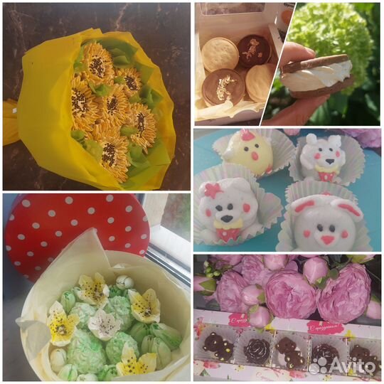 Сладкие букеты из зефира