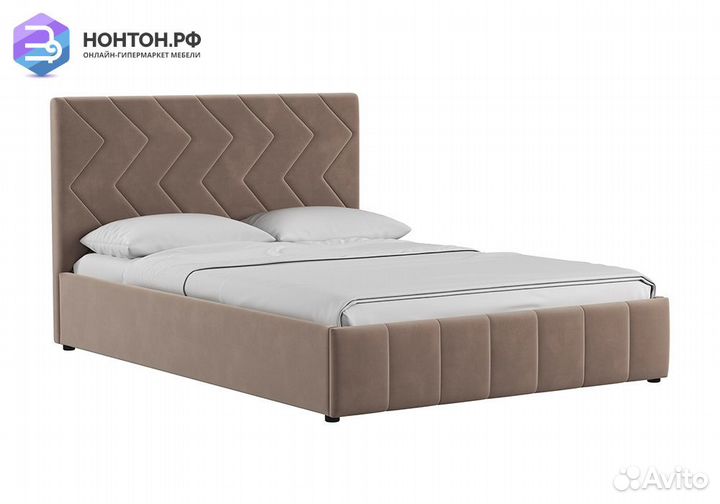 Кровать Милана светло-коричневая