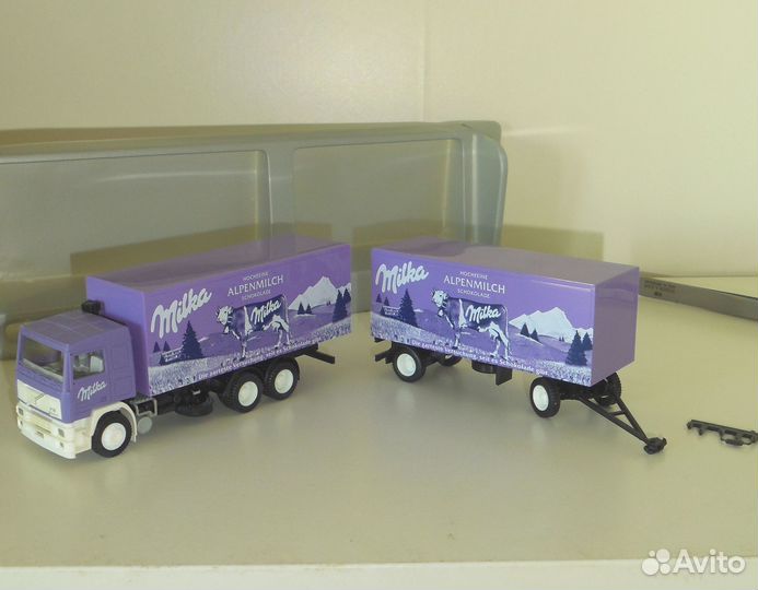 Модель volvo F12, milka, albedo 1/87