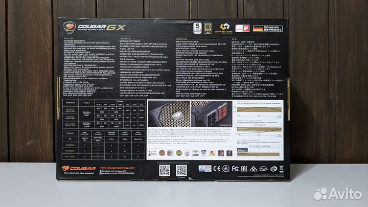 Cougar GX 1050W 80+ Gold / Блок питания