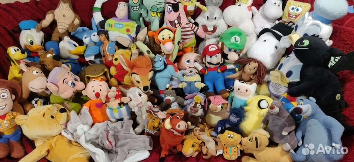 Мягкие игрушки Дисней, Макдональдс и Икеа
