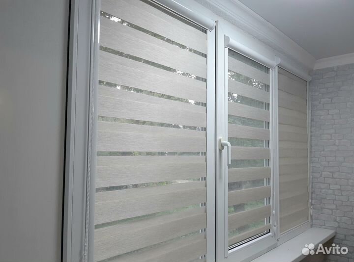 Рулонные шторы день ночь, свое производство