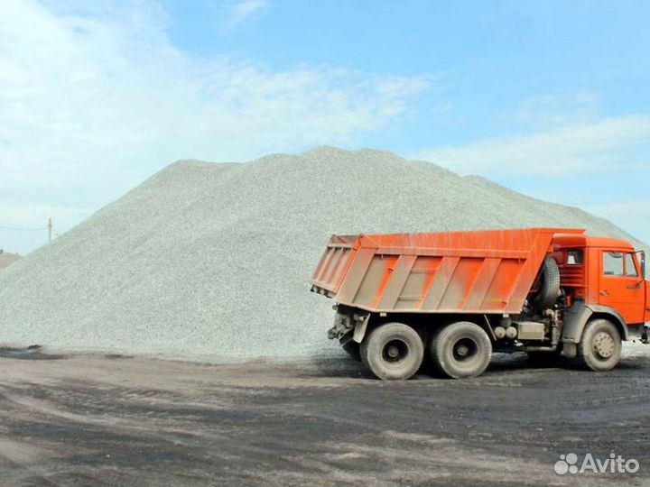Песок \ Отсев гранитный сеяный с доставкой от 3куб