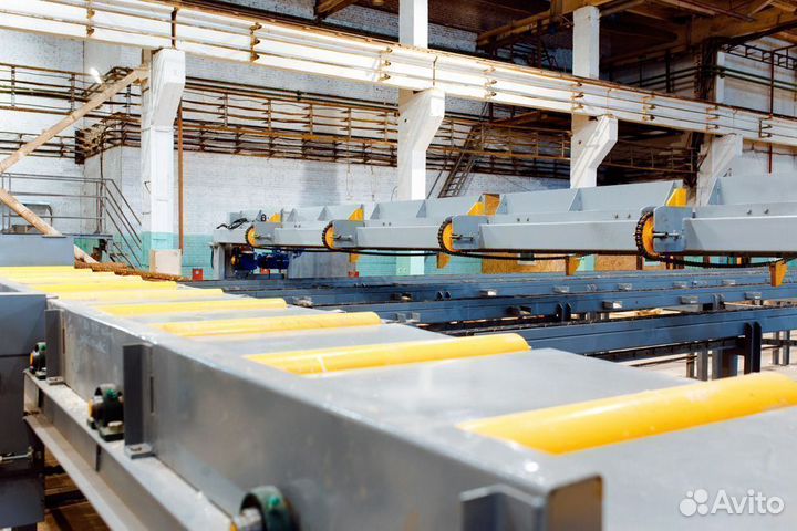 Рольганг для пиломатериала, роликовый конвейер