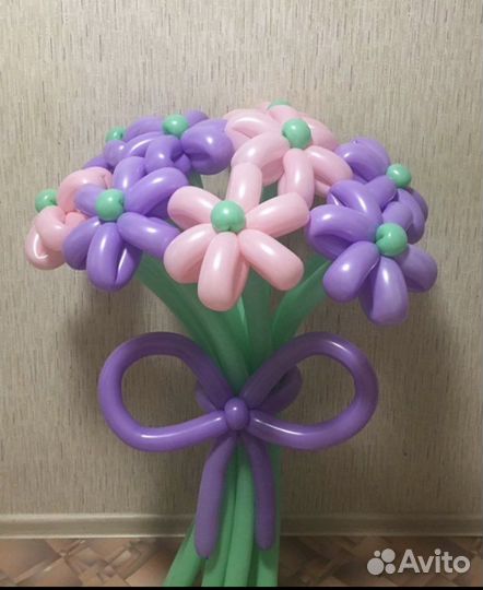 Цветы из воздушных шаров