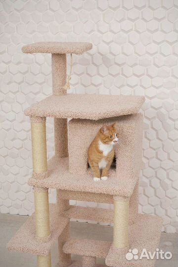 Когтеточка Домик для кошек / Игровой комплекс