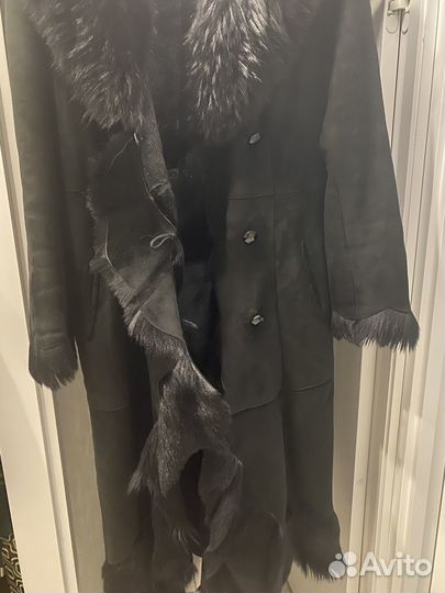 Дубленка женская зимняя длинная