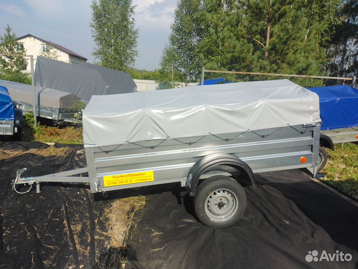 Прицеп Гранит 2.5х1.3 борт 50см с тентом