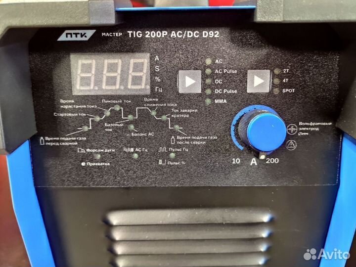 Аппарат аргонодуговой сварки TIG 200 P AC/DC D92