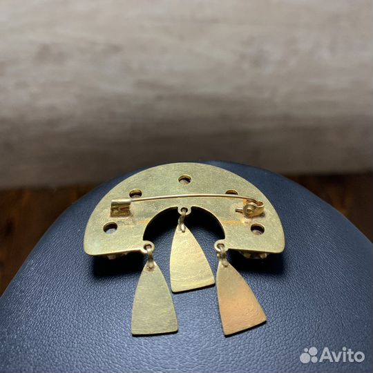 Винтажная Брошь Кокошник Сделано В СССР Ретро