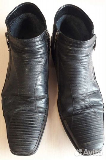 Ботинки мужские кожа/мех р.46