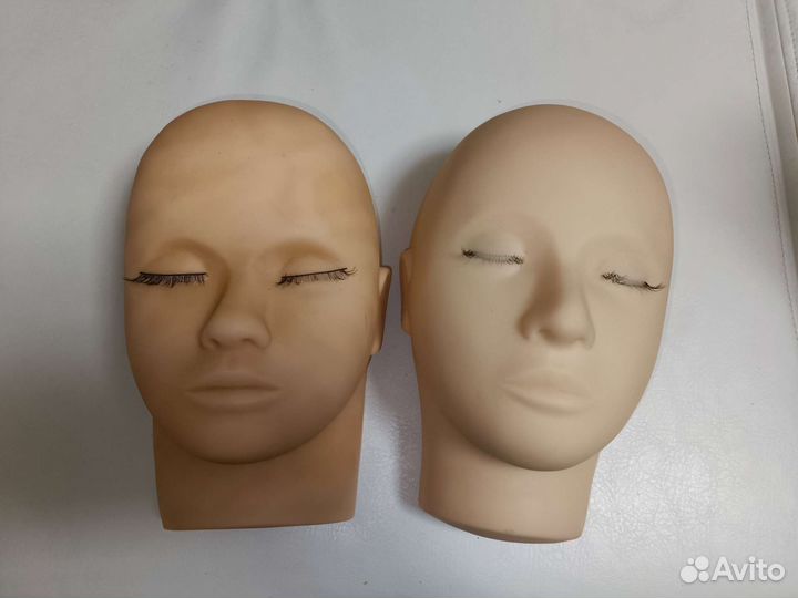 Голова манекен тренировочная для наращивания