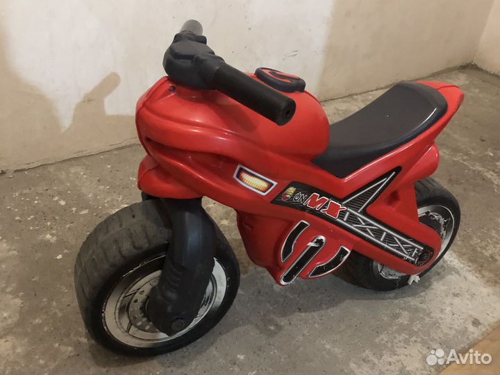 Детский Мотоцикл каталка Полесье красный