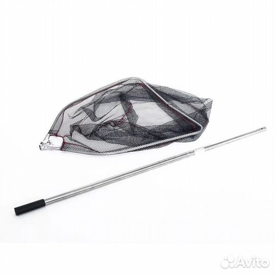 Подсак прорезиненный складной 60х65 ручка 1,7 м