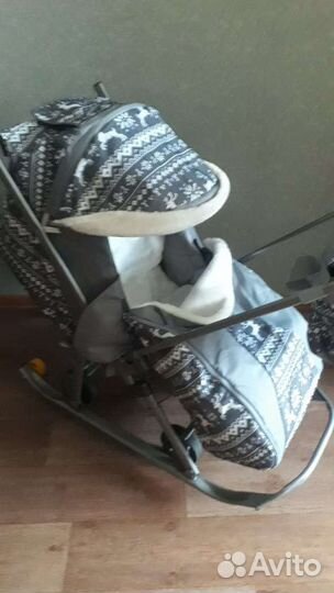Детские санки коляска
