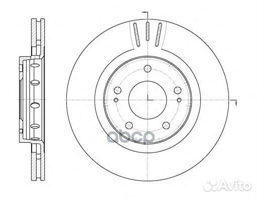 6896.10 диск тормозной передний Mitsubishi Out