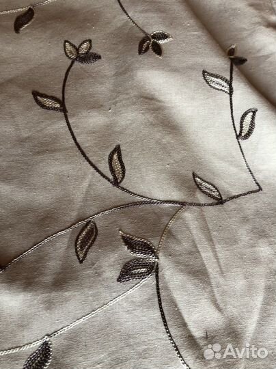 Ткань лен с вышивкой СССР