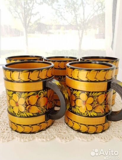 Посуда хохлома в золоте