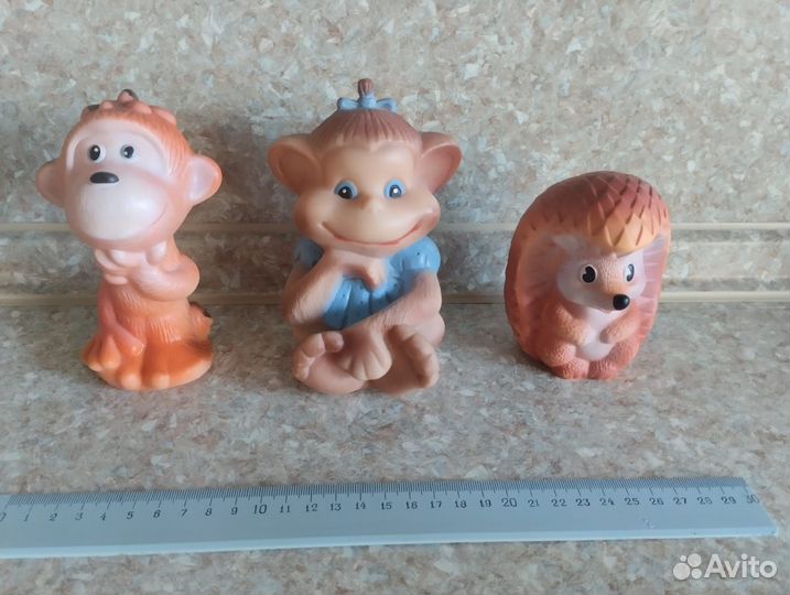 Резиновые игрушки, пищалки СССР