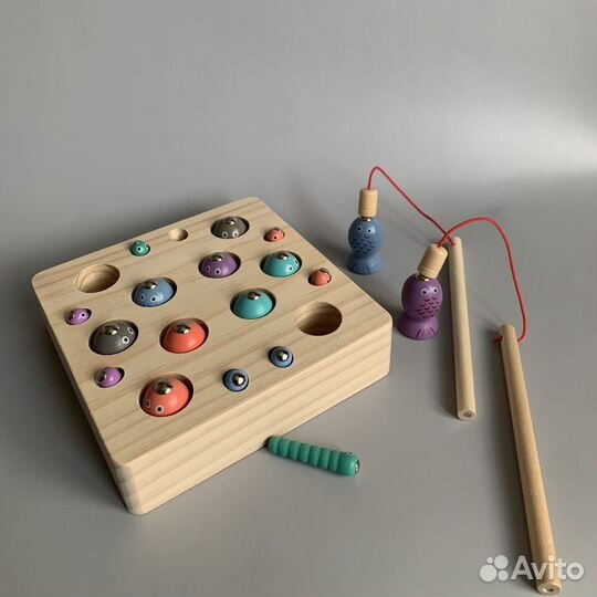 Магнитная рыбалка червячки