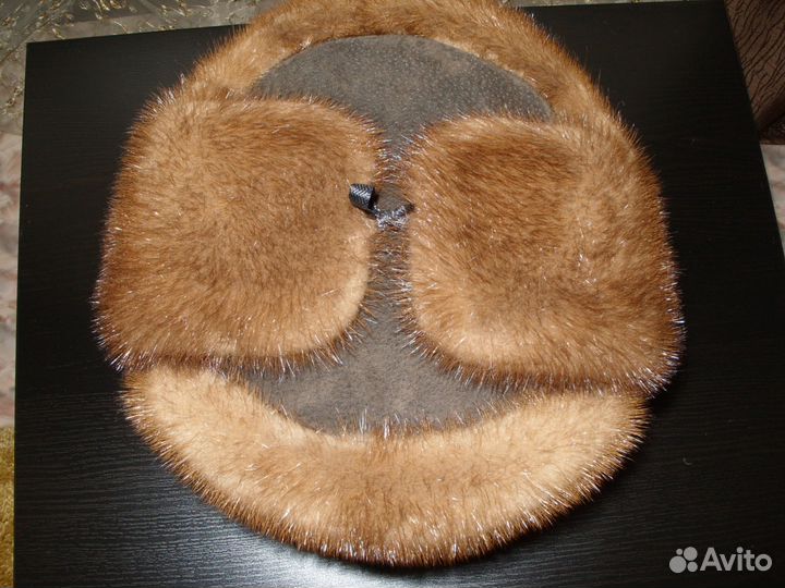 Шапка норковая комбинированная