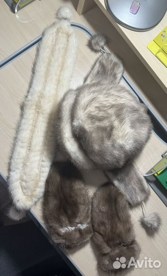 Норковая шапка ушанка