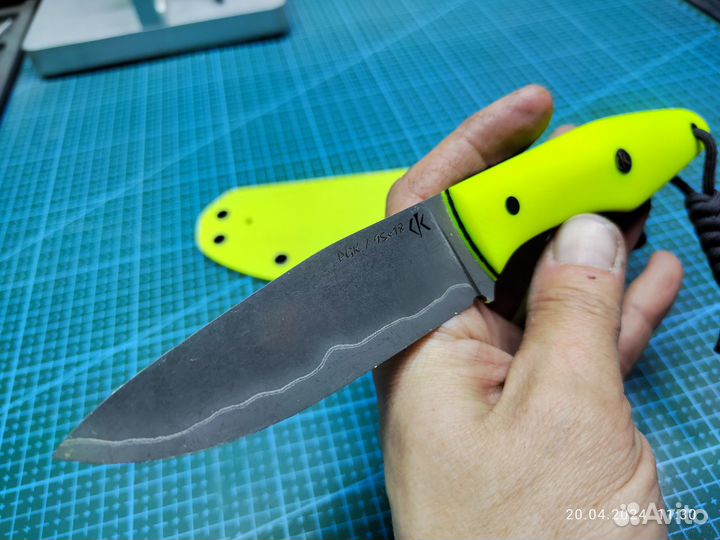 Нож ручной работы фултанг PGK в 95х18 / микарта