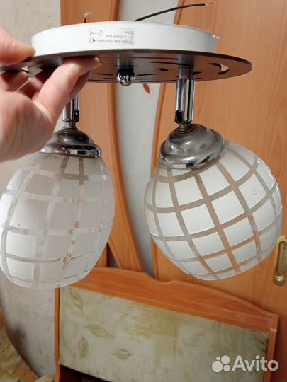 Люстра на пять плафонов бу