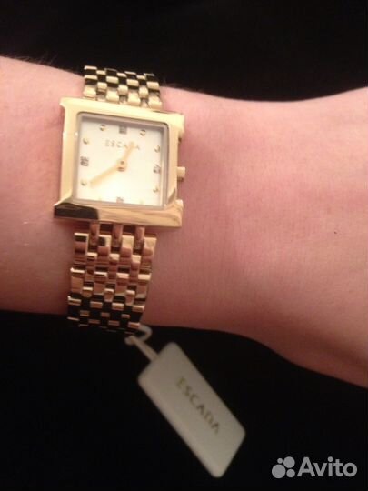 Эскада Часы позолота с бриллиантами оригинал