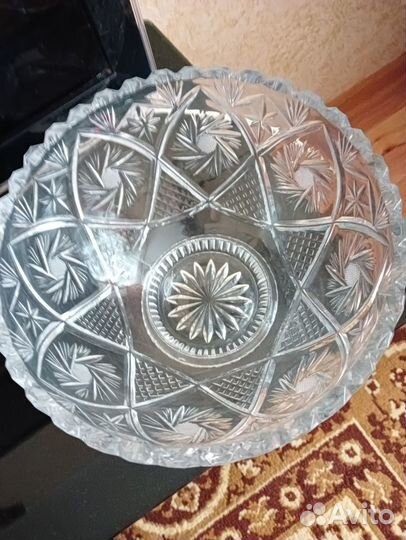 Салатник хрусталь