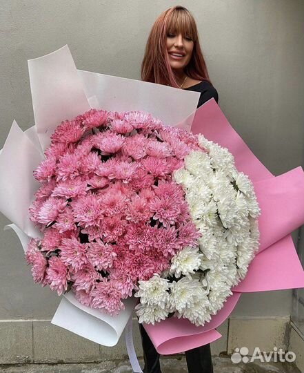 Букет хризантем 51 штука