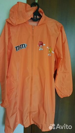 Плащ дождевик с логотипом M&M*s 44-48 разм.Унисекс