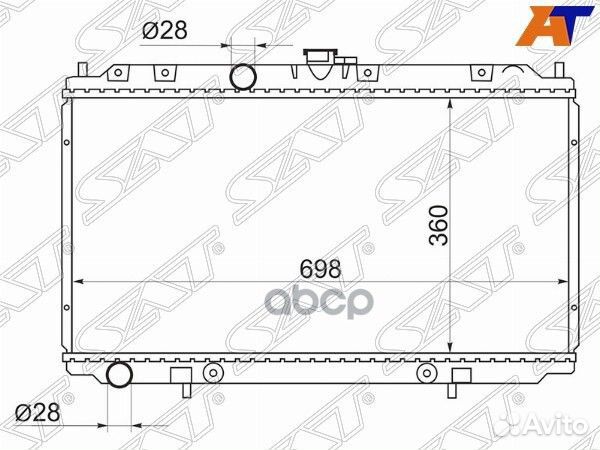 Радиатор Nissan Primera 01-08 / Bluebird Sylphy