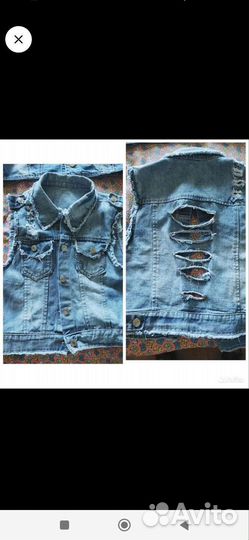 Жилетки джинсовые для девочки