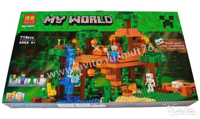 Конструктор 10471 Minecraft Bela 718дет Домик на д