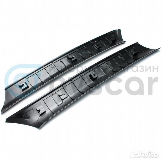 Черные стойки передние Лада Приора 1-2