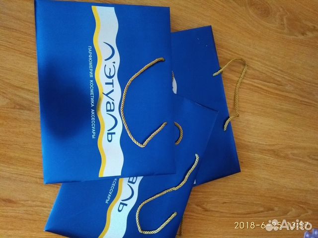 Подарочные пакеты Летуаль