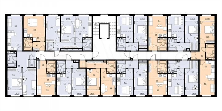 3-к. квартира, 65,5 м², 2/4 эт.