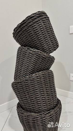 Кашпо из ротанга 12 литров