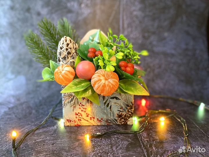 Подарок на новый год - букет из мыла