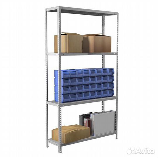 Стеллаж складской MS Standart 100/40/200