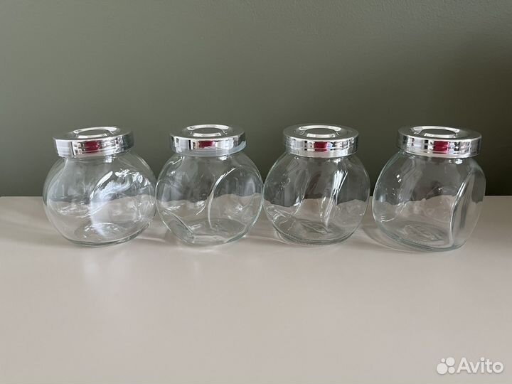 Набор банок для специй икеа rajtan райтан 4 шт