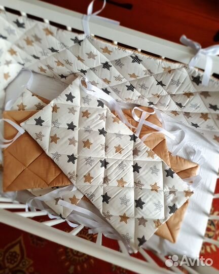 Бортики в кроватку новые